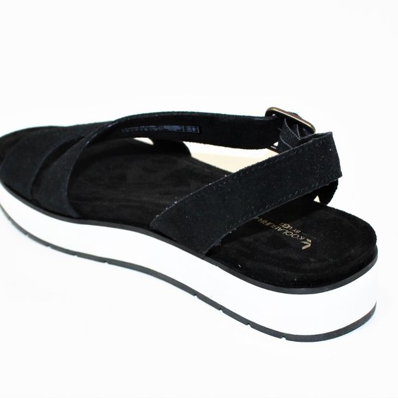 Koolaburra by UGG Buckle Sandals Platforms Black/White Women's 9 New! - Picture 7 of 12